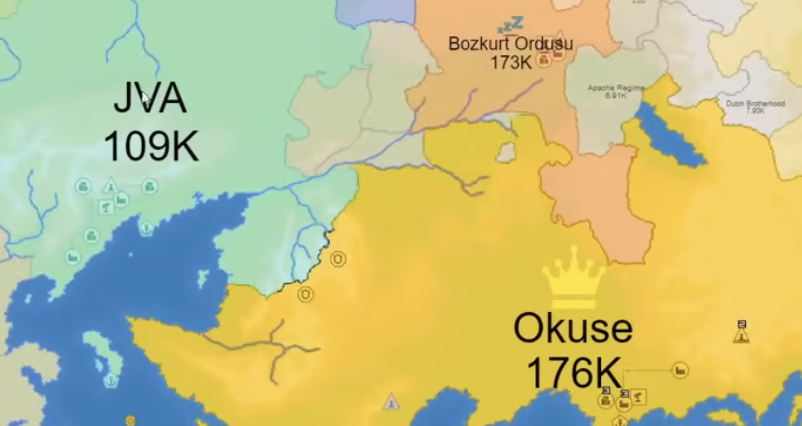 FrontWars Game Units Guide: Combat visual showing a Warship executing the Naval Instakill rule against a Transport unit.